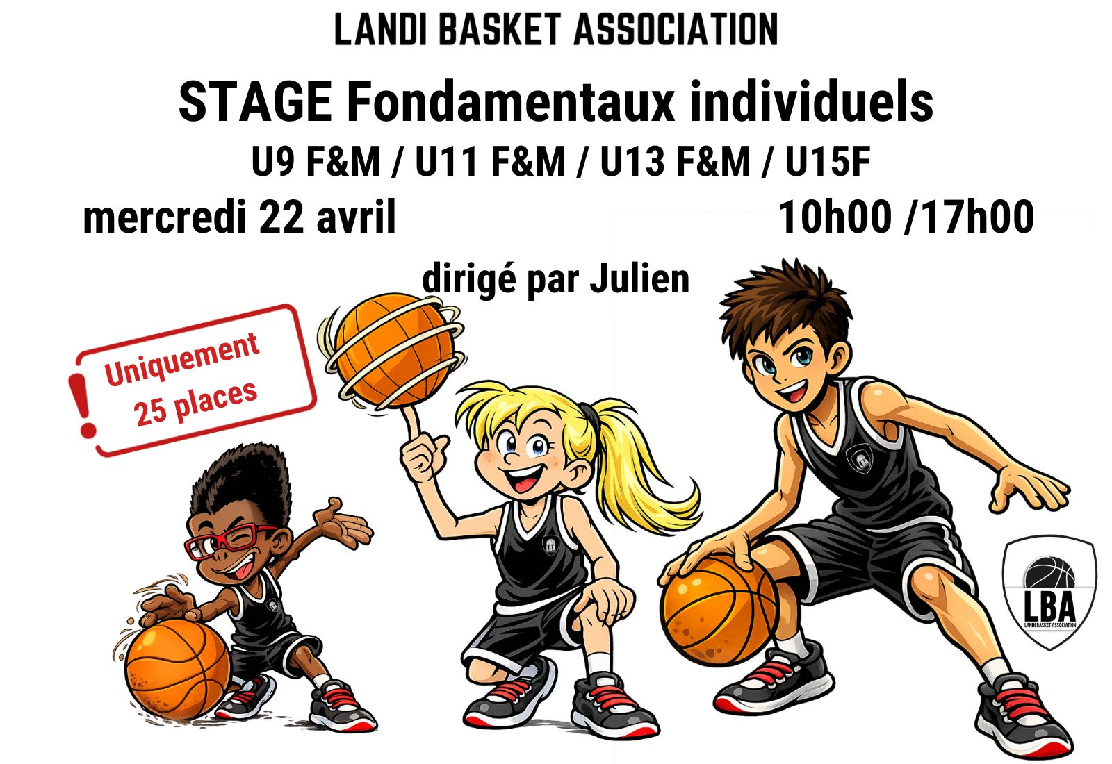 Stage Fondamentaux individuels - Vacances de printemps