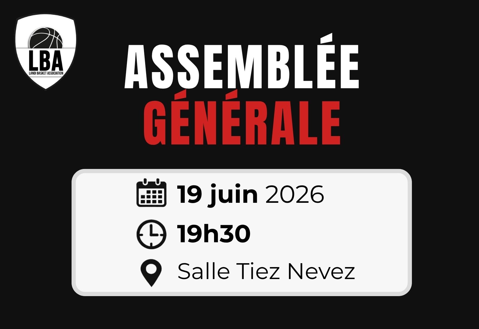 Assemblée Générale 2026 - vendredi 19 juin